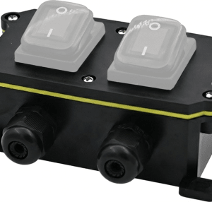 Caja de Plástico ABS/PA66 para Interruptores AccessPRO /  Compatible con los Interruptores APB-0 Series / IP65 / 4 Puertos de Conexión