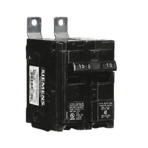 Interruptor automático atornillable tipo BL 2 polos, 15 amp.