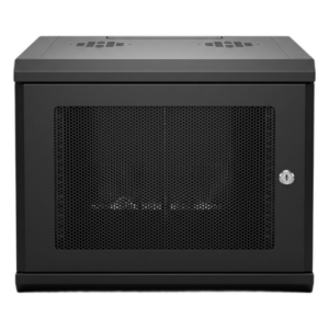 Gabinete Rack 19 Pulgadas / 04 Unidades / Ventilado / Montaje Pared / Acero Calibre 20 / Capacidad 100 kg / Dimensiones 636x606x283 mm (25x23.9x11.1 in)