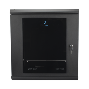 Gabinete de Pared 12U de 635 mm de Profundidad, Rack de 19 in en Acero Reforzado: Compacto y Resistente para Soluciones Profesionales