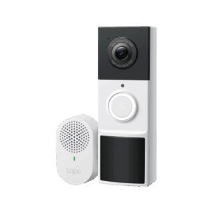 Videoportero Inalámbrico TP-Link Tapo D210 / Resolución 2K 3MP (2304 × 1296px) / Campo de Visión 160° DFOV / Batería 6400mAh Recargable / Detección IA Personas-Vehículos / Visión Nocturna Color /
