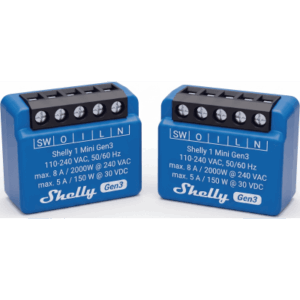 Mini Relevador inalámbrico inteligente, 1 salida de contacto seco, compatible con asistentes de voz Alexa y GoogleHome