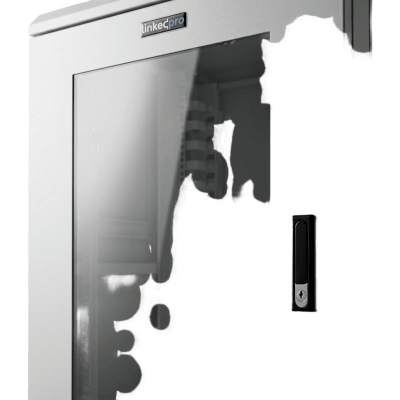 Gabinete Rackeable / 18 Unidades / 19 Pulgadas / Puerta de Cristal / Capacidad de Carga 750 Kg / Dimensiones 600x605x930 mm (23.6x23.8x36.6 in) - Image 5