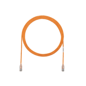 Cable de Parcheo TX6, UTP Cat6, Diámetro Reducido (28AWG), Color Narnaja, 0.30 Metros (1 Pie)