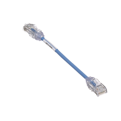 Cable de Parcheo TX6, UTP Cat6, Diámetro Reducido (28AWG), Color Azul, 15.2 cm (6 pulgadas) - Image 2