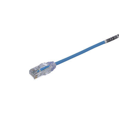 Cable de Parcheo TX6, UTP Cat6, Diámetro Reducido (28AWG), Color Azul, 15.2 cm (6 pulgadas) - Image 4