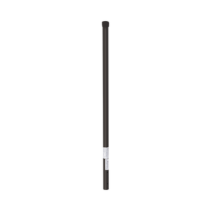 Poste de ESQUINA color Negro para Cerca Electrificada. Tubo Galvanizado cal. 18 de 1" Diam. y 0.8m Alto con Tapón, ideal para 3 aisladores