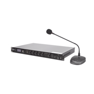 KIT de Amplificador de 120W Modelo SF120DTB | más Micrófono de Escritorio Modelo SF621A