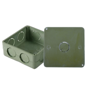 Caja Cuadrada y Tapa para Tubería PVC Conduit de 1".