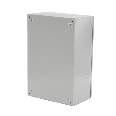 Gabinete Ventilado de Acero IP55 Uso en Exterior (400 x 600 x 250 mm) con Placa Trasera Interior Metálica y Compuerta Inferior Atornillable. Incluye Ventilador, Ventilas, filtros, Chapas y Llave T. - Image 2