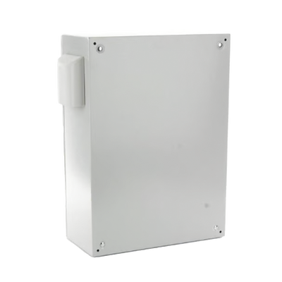 Gabinete Ventilado de Acero IP55 Uso en Exterior (400 x 600 x 250 mm) con Placa Trasera Interior Metálica y Compuerta Inferior Atornillable. Incluye Ventilador, Ventilas, filtros, Chapas y Llave T. - Image 3