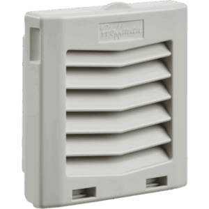 Rejilla de Escape para Ventilador con Filtro HG / Protección IP54 / Compatible con Ventiladores HF05 de 5 in (127 mm) / De Plástico / Color Gris Claro