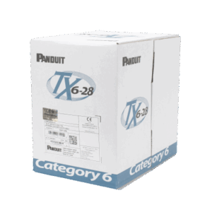 Bobina de Cable UTP 305 Metros (1000 Pies) de Cobre TX6-28Æ, Gris, Categoría 6, Diámetro Reducido (28 AWG), CM/LSZH, de 4 Pares