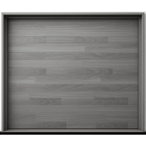 Puerta de Garage de Alta Calidad / Estilo Americano / Acabado Laminado PREMIUM / Color Gris / 16x7 Pies.