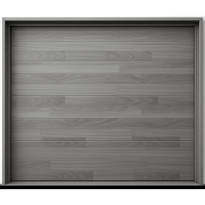 Puerta de Garage de Alta Calidad / Estilo Americano / Acabado Laminado PREMIUM / Color Gris / 18x9 Pies.