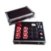 Controlador de Polipastos Eléctricos de Control Directo / 6 Canales Independientes / Trifásico 110V AC 50/60Hz / Selectores de Giro Individuales con Botón GO Central / Interruptor Termomagnético Schneider y Paro de Emergencia T