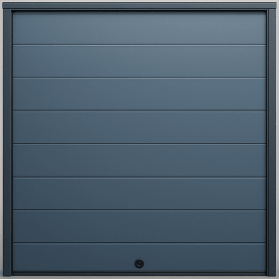 Puerta D / Garage D / Alta Calidad / Linea Central / Color GRIS / acabdo DELUXE / 18X8 pies / AISLADA / Estilo Americana.