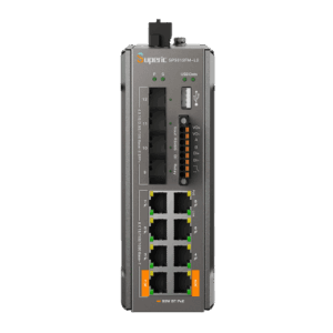 Switch de Red SP5012FM-L2 (V2) / 8 Puertos 10/100/1000Mbps PoE / 4 Puertos SFP 1000M/2.5G/10Gbps / Capacidad de Conmutación 96Gbps / Alimentación Dual DC / Instalación DIN-rail, Pared o Escritorio / Certificaciones CE, FCC, RoHS, UKCA