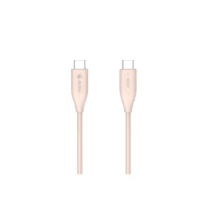 Cable de Carga USB-C a C / 1.5 Metros (4.92 Pies) / Tecnología GaN (Nitruro de Galio) / Fast-Charging / Potencia 60W / Velocidad Transferencia 480 Mbps / Material Silicona No Tóxica / Conector Aluminio Anodizado