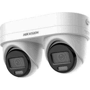 PanoVu Series / Lente Dual de 4 Megapixel / 2 Lentes Fijos de 2.8 mm / Recomendado para Pasillos o Esquinas / IP67 / IK10 / PoE / WDR 120 dB / Dual Light (30 mts IR + 30 Mts Luz Blanca) / Micrófono y Bocina Integrada / Micro SD / ACUSEEK