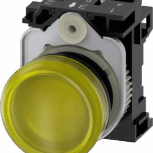 Lampara de señalización plástica con led color Amarilla, 110Vca