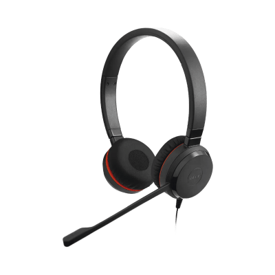 Jabra Evolve 30 II Duo MS con conexión USB C/A y 3.5mm, micrófono con cancelación de ruido y controlador en el cable con botones e indicadores LED (5399-823-369)) - Image 3