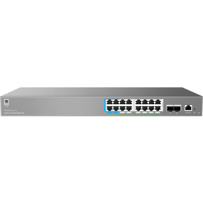 Switch de Red Empresarial L2++ / Serie GWN7800 Pro / 16 Puertos Gigabit PoE 250W / 2 Puertos SFP+ / Gestión Cloud GDMS / VLAN 4K / QoS Avanzado / Seguridad Integral - Image 2