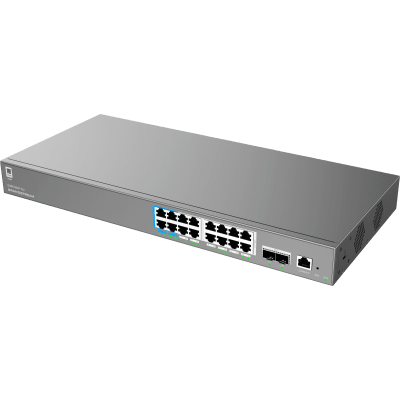 Switch de Red Empresarial L2++ / Serie GWN7800 Pro / 16 Puertos Gigabit PoE 250W / 2 Puertos SFP+ / Gestión Cloud GDMS / VLAN 4K / QoS Avanzado / Seguridad Integral - Image 3