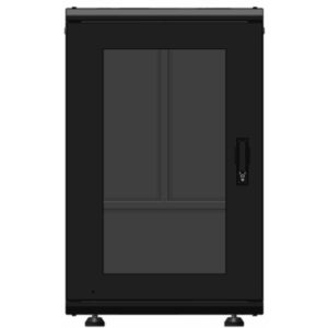Gabinete Rack 19 Pulgadas / 18 Unidades / Piso / Puerta de Cristal / Acero Calibres 16-18-20 / Capacidad 750 kg (1653.5 lb) / Dimensiones 60 cm (23.6 in) x 93 cm (36.6 in) x 46 cm (18.1 in)