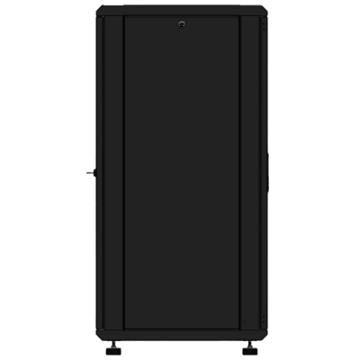 Gabinete Rackeable 19 Pulgadas / 24 Unidades / Piso / Puerta de Cristal / Acero Calibres 16-18-20 / Capacidad 750 Kg / Dimensiones 600x605x1190 mm (23.6x23.8x46.9 in) / Ventilación 120 mm / Cerradura - Image 3