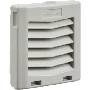 Rejilla de Escape para Ventilador con Filtro HG / Protección IP54 / Compatible con Ventiladores HF04 de 4 in (102 mm) / De Plástico / Color Gris Claro
