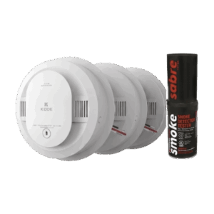 Kit de 20 Detectores de Humo Autónomos KIDDE con Batería 10 Años / Probador SABRE SDI / Fotoeléctrico / Alarma 85 dB