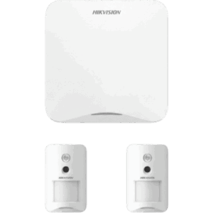 (AX HOME) KIT de Alarma AX HOME / Incluye: 1 Panel con Wi-Fi y GSM 3G/4G / 2 Cámaras PIR Inalámbricas / Compatible con Hik-Connect P2P y Hik-Partner PRO