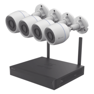 Kit de cámaras PoE Para Uso en Exterior / PoE Estandar Af / 2 piezas CS-H5/3MP/ 1 Pieza de Switch DS-3E1505P-EI/M / Vision Nocturna a Color / IP67 / Audio Bidireccional / Luz y Sirena / 4 Puertos 1000 Mbps PoE+ / 1 Puerto 1000 Mbps Uplink