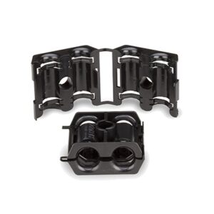 Sujetador Doble para Cable con Diámetro de 9 a 12 mm (0.35 a 0.47 Pulgadas). Paquete de 10 Piezas