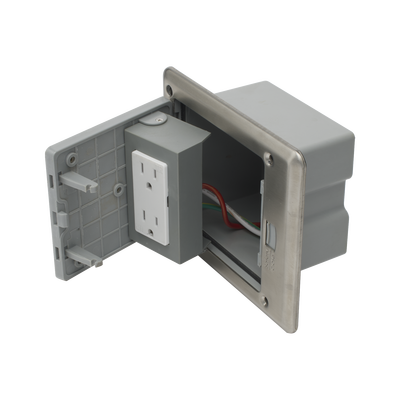 Caja de Piso con Contacto Eléctrico (Duplex), Resistente al Agua, IP66 (Con Tapa Cerrada) (11000-53201) - Image 3