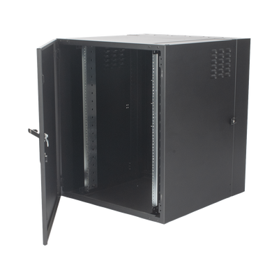 Gabinete de Montaje en Pared / Acero 14/16 Gauge / Capacidad 91 kg (200 lb) / 12U-24U / Profundidad 610-762 mm (24-30 in) / Puerta con Cerradura / Gestión de Cables / Cumplimiento EIA/ECA-310-E / UL 60950 / NEMA Tipo 1 / IP20 - Image 2