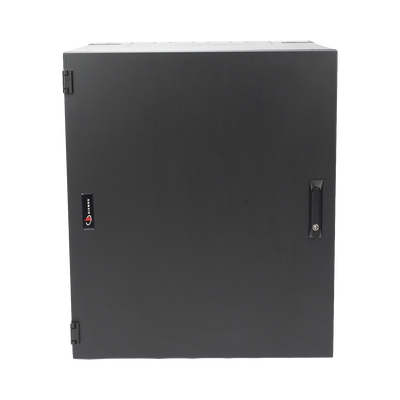 Gabinete de Montaje en Pared / Acero 14/16 Gauge / Capacidad 91 kg (200 lb) / 12U-24U / Profundidad 610-762 mm (24-30 in) / Puerta con Cerradura / Gestión de Cables / Cumplimiento EIA/ECA-310-E / UL 60950 / NEMA Tipo 1 / IP20