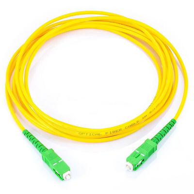 Jumper de Fibra Óptica / Monomodo SC/APC-SC/APC Simplex / 1 m (3.28 ft) / Forro PVC / 2 mm