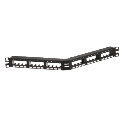 Panel de Parcheo Modular Mini-Com (Sin Conectores), Angulado, Sin Blindaje, Con Números Pre-Impresos, de 24 Puertos, 1UR - Image 2