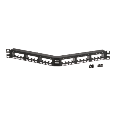 Panel de Parcheo Modular Mini-Com (Sin Conectores), Angulado, Sin Blindaje, Con Números Pre-Impresos, de 24 Puertos, 1UR - Image 4