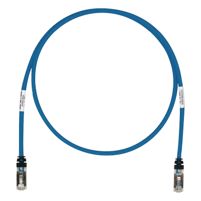 Patch Cord / Cat6A S/FTP / CM/LS0H / 10 m (32.81 ft) / 26 AWG / 500 MHz / Azul
