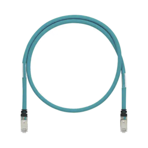 Patch Cord Industrial Cat6A / Blindado SF/UTP / 26 AWG / 600V / 5 m (16.40 ft) / IP20 / Aqua