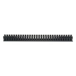 Canaleta Ranurada de PVC / Base Tipo H / 2.17 in Ancho / 1.92 in Alto / 6 ft Largo / Sin Tapa / Negro