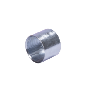 Cople de Pared Gruesa / 3" (76mm) / Rosca NPT / Galvanizado / Etiqueta Amarilla / Interior y Exterior Controlado