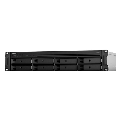Servidor NAS Rack / 8 Bahías SATA / Expansión a 12 Bahías / CPU AMD Ryzen V1500B / 4 GB DDR4 ECC / 10/25GbE PCIe / Fuente Redundante / Chasis 2U