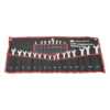 Juego de Llaves Combinadas / 24 Piezas / Métricas e Imperiales / Acero Cromo-Vanadio / Estuche Nylon Enrollable