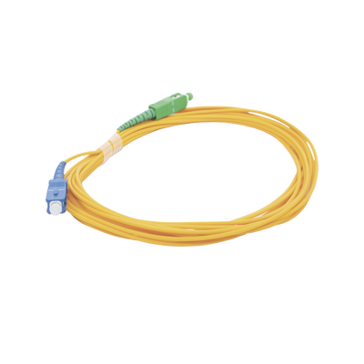 Jumper de Fibra Óptica / Monomodo OS2 G.652D / SC/UPC-SC/APC / Simplex 2mm / 5 m (16.40 ft) / PVC Amarillo - Image 2