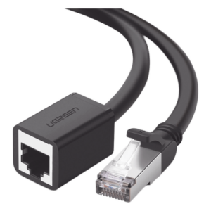 Cable de Extensión Ethernet / Cat6 / F/UTP / RJ45 Macho a Hembra / 1 m (3.3 ft) / 1000 Mbps / 250 MHz / 26 AWG / Blindaje Doble