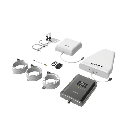 Kit Amplificador de Señal Celular 2G, 3G, 4G y 5G / Mejora llamadas convencionales y VoLTE / Amplifica señal de TELCEL, AT&T, MOVISTAR, BAIT,DiRi y más / Cubre hasta 300 m² con una antena y hasta 600 m² con 2 antenas. - Image 2